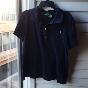 Navy blue Ralph Lauren polo like shirt